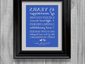 45th Wedding Anniversary Gifts